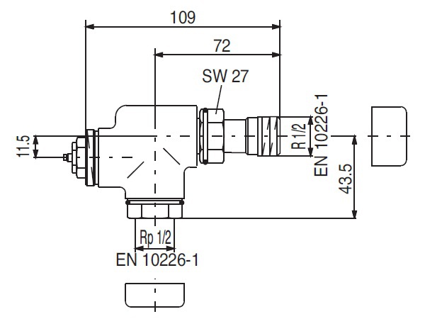 Oventrop Термовентиль "E" осевой, хром 1/2 art 1163252 Oventrop Термовентиль "E" осевой, хром 1/2 art 1163252