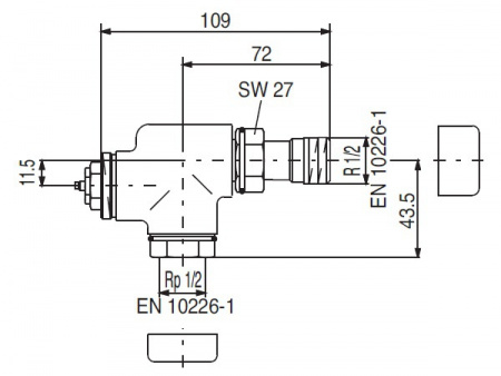Oventrop Термовентиль "E" осевой, белый 1/2 art 1163262 Oventrop Термовентиль "E" осевой, белый 1/2 art 1163262